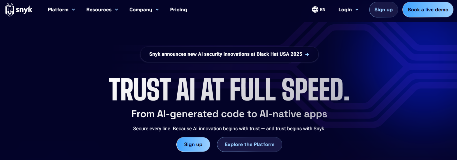 Snyk AI Security Platform – Secure Code & Apps