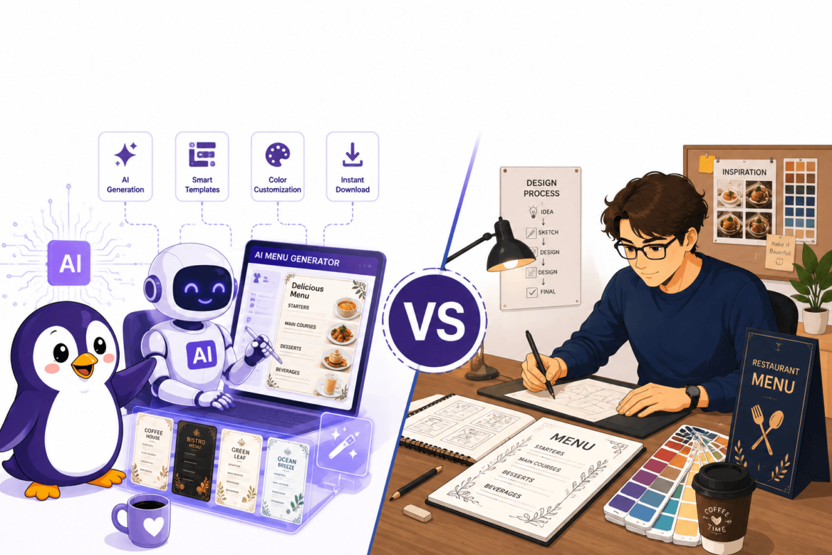 AI Menu Generator vs Hiring a Designer: Which One Is Actually Better?