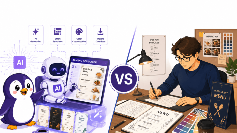 AI Menu Generator vs Hiring a Designer