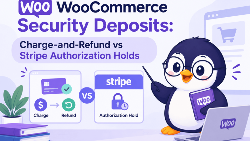 WooCommerce Security Deposits: Charge-and-Refund vs Stripe Authorization Holds